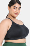 Zelocity True Curv High Impact Quick Dry Sports Bra - Jet Black — thumbnail 4